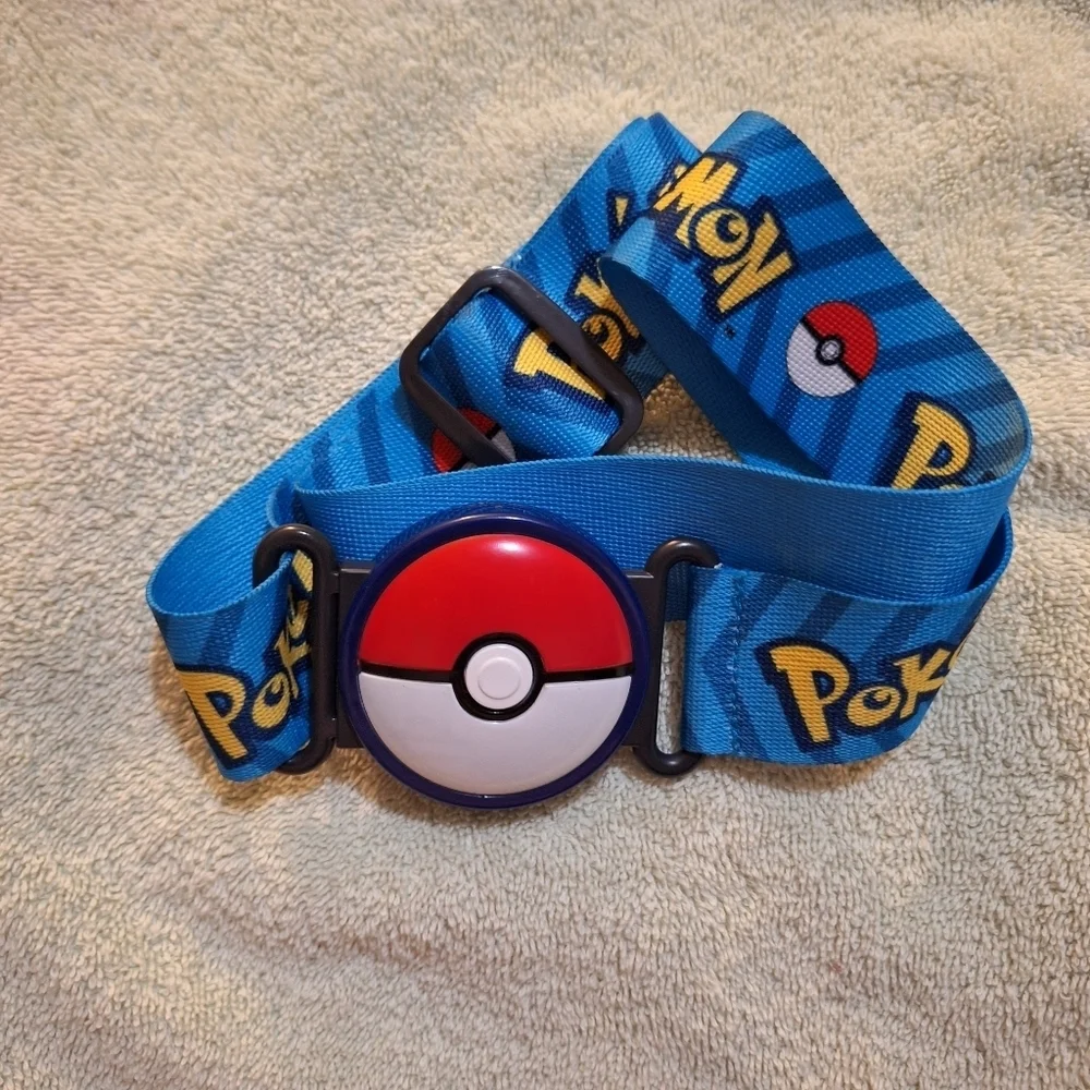 Pokemon Blue Belt with Poke Ball Buckle